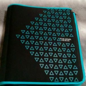 Blue Triangle Designed Binder